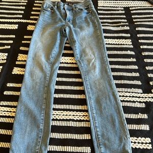 High rise skinny jeans